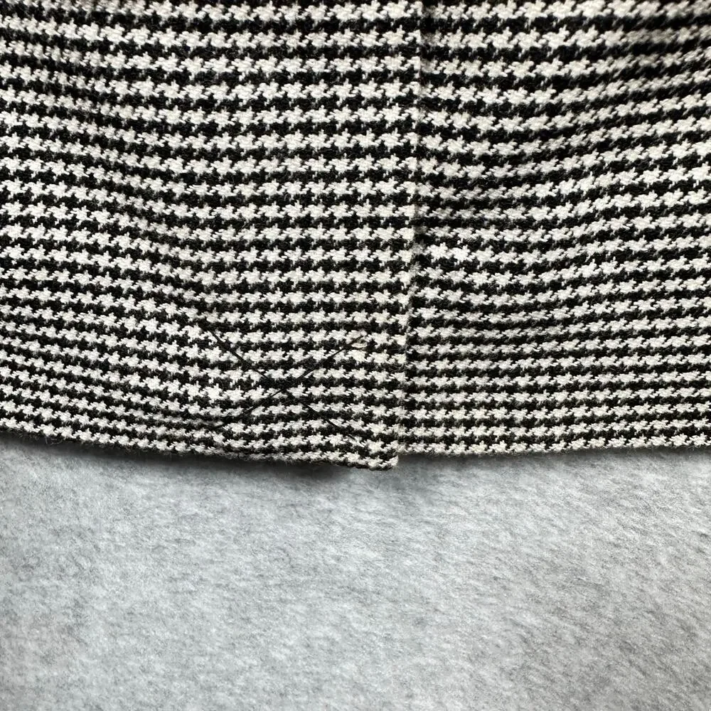 Kate Spade Houndstooth A-Line Skirt Black White